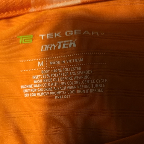 Tek Gear Orange Tie-Dye Short Sleeve Tee - Picture 3 of 3